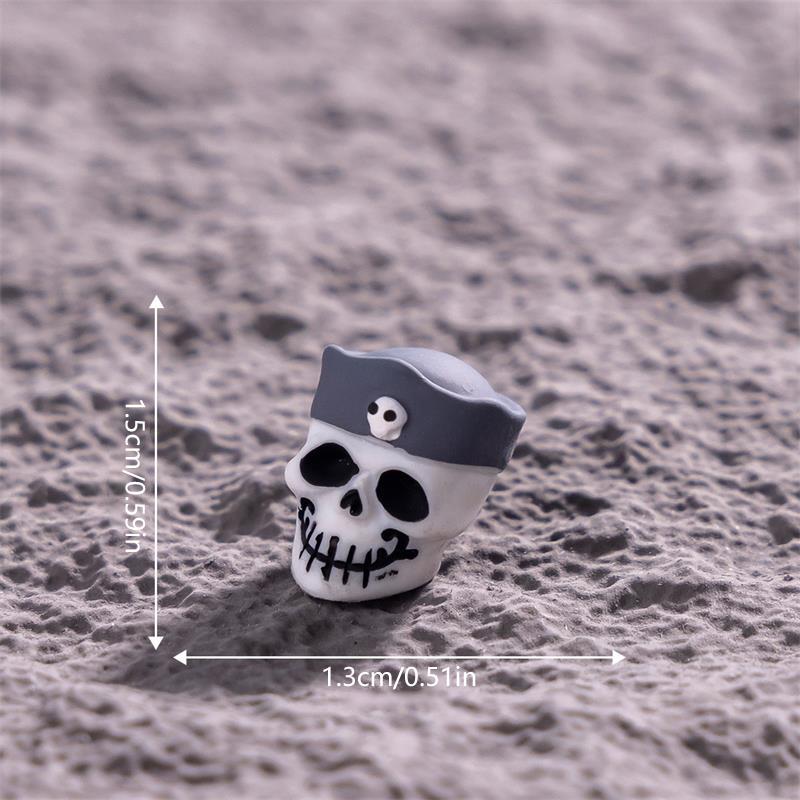 Creative Halloween Horror Skeleton Coffin Micro Landscape Ornaments Party Props Car Desk Decorations Diy Resin Accessories Gifts