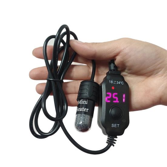 Нагреватель для аквариума, длительный срок службы, USB-цифровое напряжение 5 В, мини-контроль температуры, никель-хромовая проволока, термостат для аквариума, нагревательный стержень для личного использования
