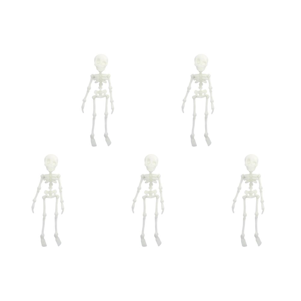 5/10PCS Mini Magnetic Skeleton Fridge Magnets with Movable Joints Skull Fridge Magnets for Refrigerator Locker Whiteboard Office