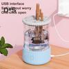 Электрический очиститель для косметических кистей с питанием от USB, автоматический вращающийся очиститель для косметических кистей всех размеров