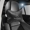 Car Seat Headrest Auto Logo Neck Pillow Car Accessories For Mercedes Benz A B C E S Class CLA CLS SLK GLA GLC GLB GLK AMG W204 BI1