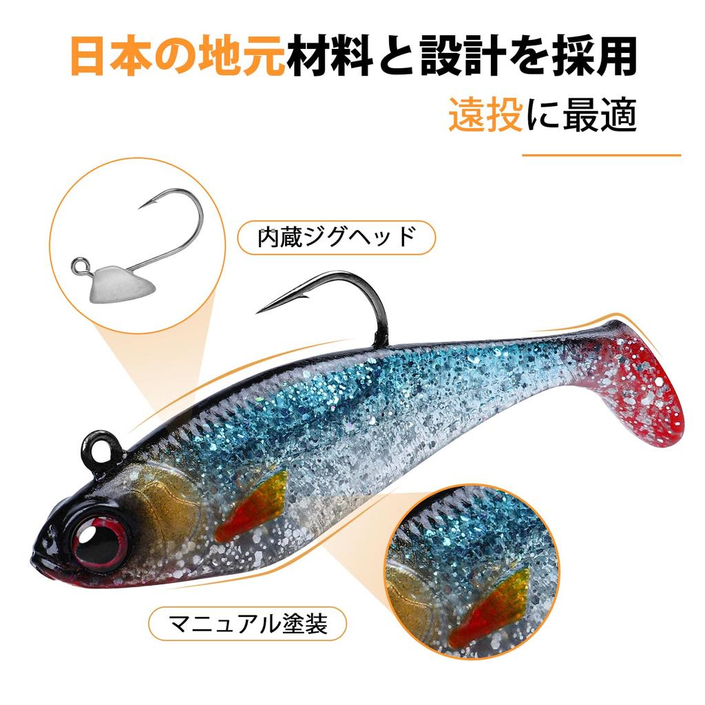 TRUSCEND Jig Lure Fishing Fishing Lure Swim Head Realistic Подходит для соленой и пресной воды Подходит для форели Сибаса Голубой рыбы Сома Испанский