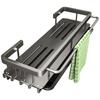 Aluminum Alloy Wall Mount Dishcloth Storage Rack With Removable Drip Tray For Kitchen Organization