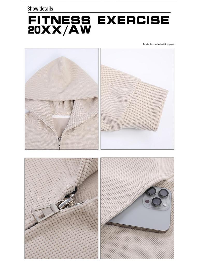 Мужской кардиган-худи на молнии - Осенне-зимняя верхняя одежда Smart Casual с карманами (2024)