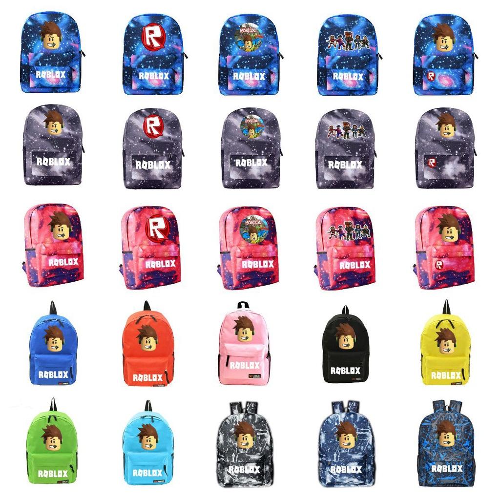 Roblox School Backpack Student Canvas Bag Boys Casual Outdoor Climbing Backpack