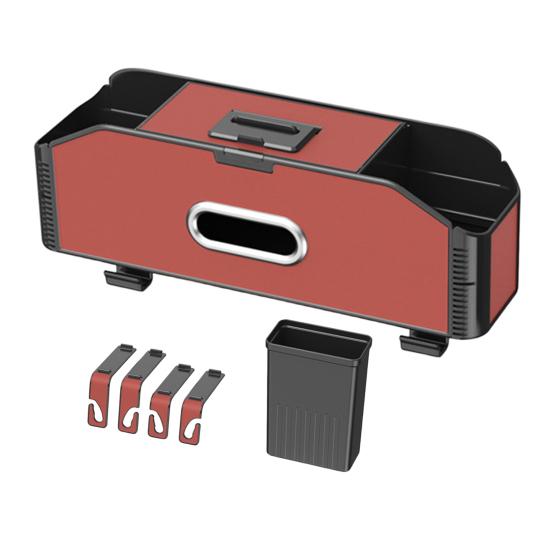 Органайзер на спинку сиденья автомобиля с 2 подстаканниками, крючками для коробок с салфетками, многокарманный дорожный органайзер для хранения вещей для детей