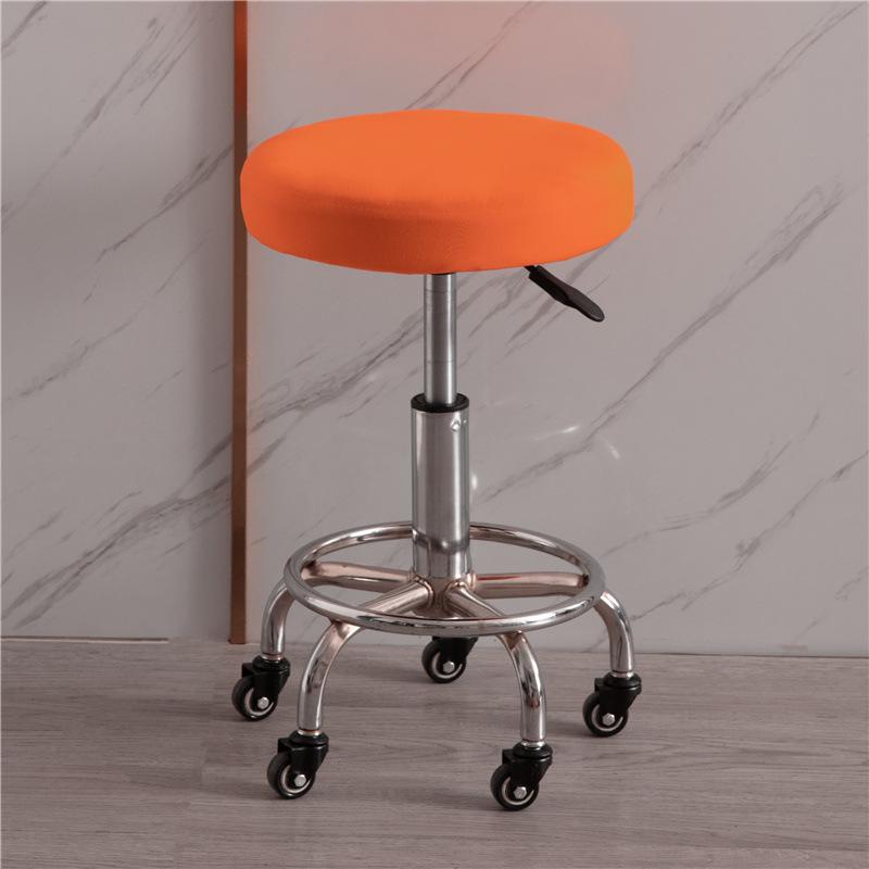 Thickened Elastic Round Stool Cover Washable Bar Chair Slipcover For Dining Room Seat Protection