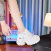 The new sports shoes casual shoes trend 2025 spring and autumn platform women's shoes show a smaller inner height increase a generation of dad shoes