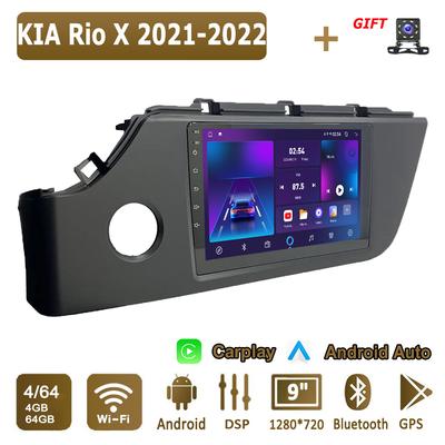 Android Carplay автомобильное радио для KIA Rio X 2021-2022 мультимедийный проигрыватель головное устройство стерео GPS навигация BT WIFI 4+64 ГБ