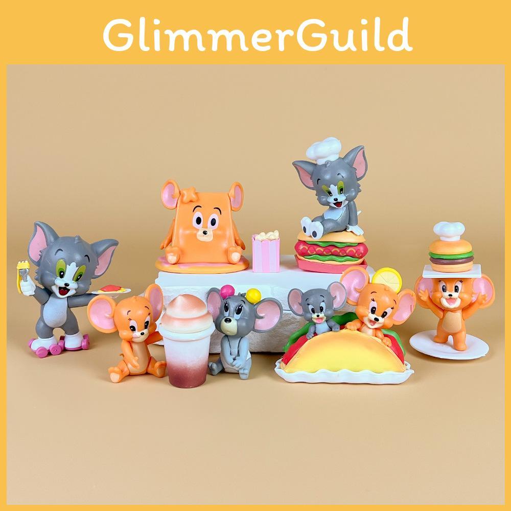 Jerry Tom And Cartoon Pvc Model With Hamburger Friesfor Design For Anime Fans