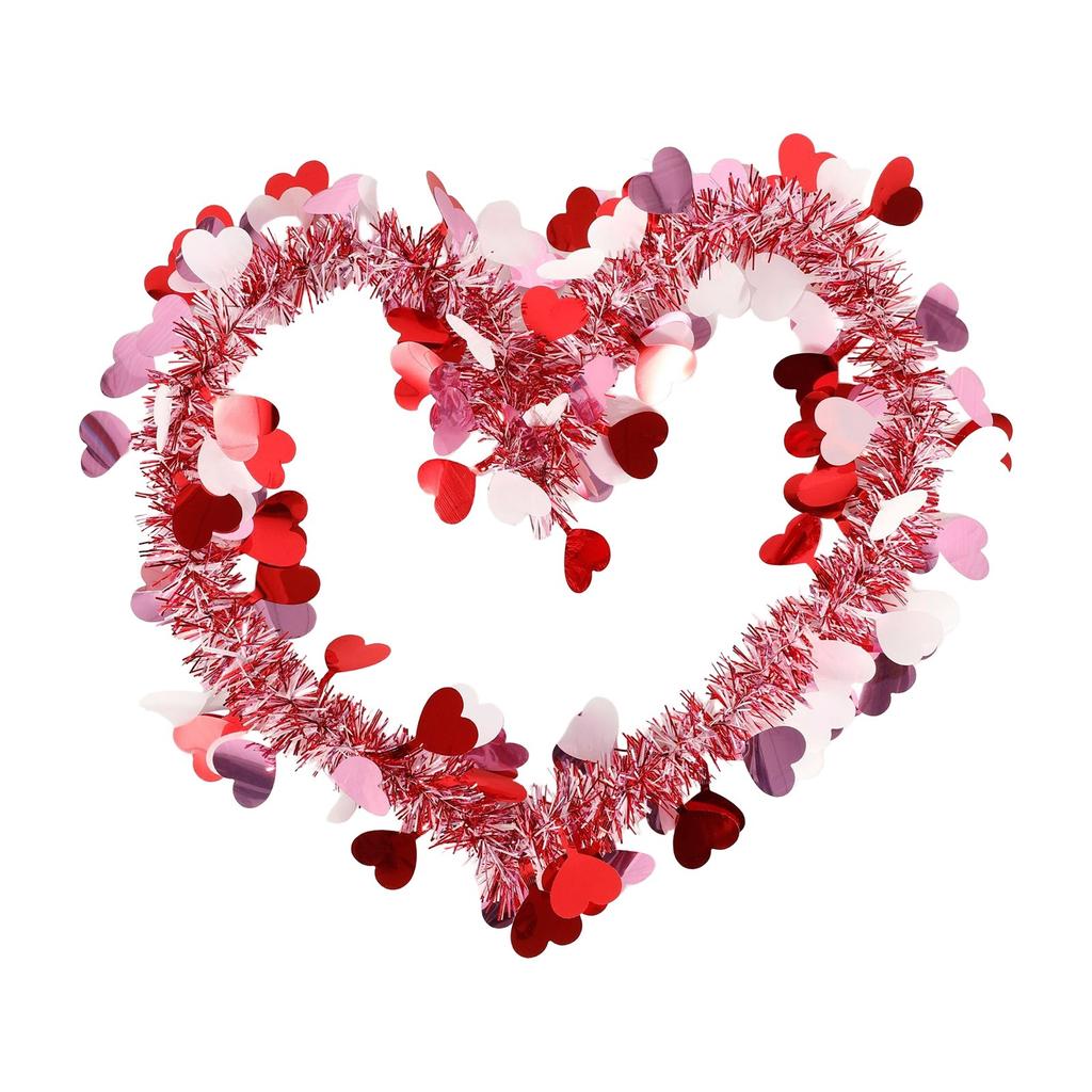 День святого Валентина, красочная полосатая вешалка Love Pulled Wooled, для использования в помещении и на улице, украшение в виде цветочного венка для входа в сад