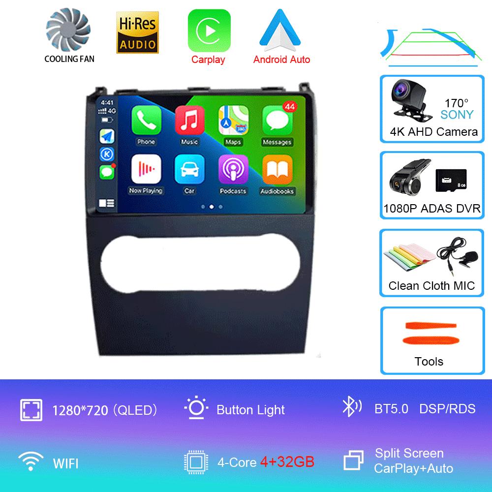 Android14 Автомобильное радио для Mercedes Benz B200 AB Class W169 A160 A180 A200 A220 2009-2012 Мультимедийный видеоплеер Стерео GPS Навигатор