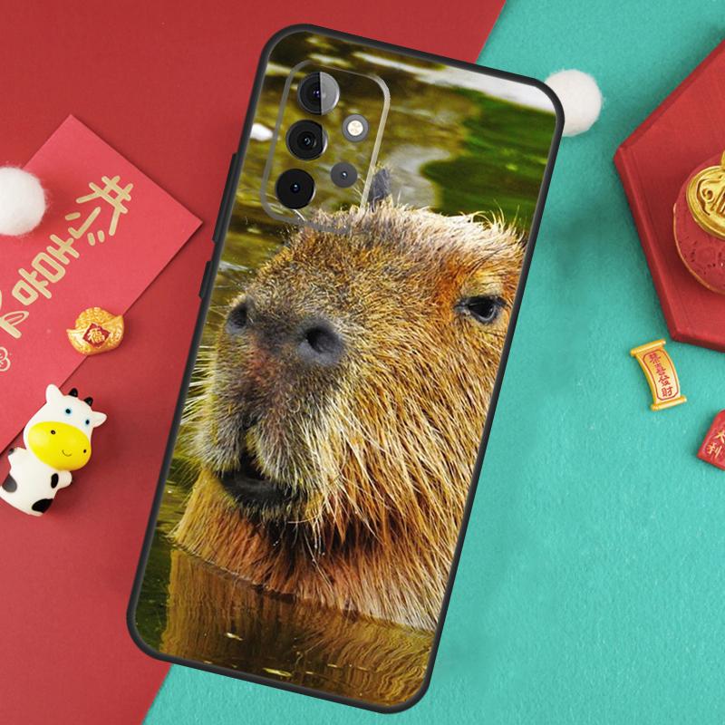 Animal Capybara Case For Samsung Galaxy A17 A55 A35 A15 A32 A52 A13 A33 A53 A14 A34 A54 A06 A16 A26 A36 A56