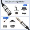 Кабель MOSWAG XLR на TRS 3 м балансный XLR микрофонный стерео гитарный подходит для стерео звука аудио звук мощность аудио аудио 6,35 мм (1/4 дюйма) мужской,