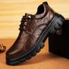 FashionHandmade Mens Casual Leather Shoes Outdoor Casual Leather Male Oxford Shoes Classic Hand Stitched Formal Dress Footwear Sneakers