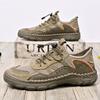 Men's Casual Shoes Leather Mesh Sneakers Outdoor Shoes