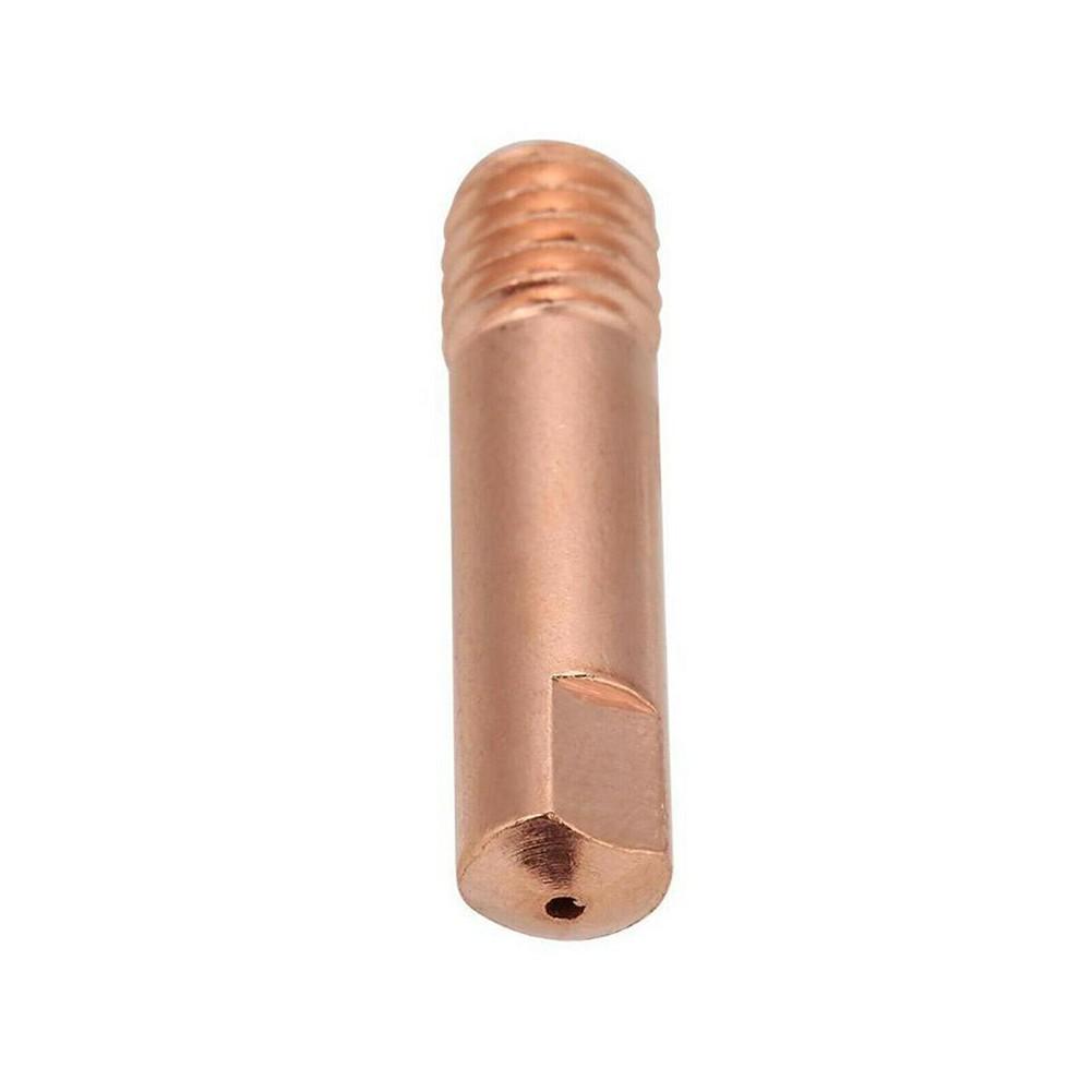 10xMB-15AK M6*25mm MIG MAG Welding Torch Contact Tips Aperture Gas Nozzle Copper