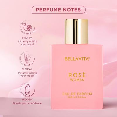 Bella Vita Luxury Rose Woman Eau De Parfum Духи для женщин с черной смородиной, ванилью, жасмином |