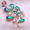 Europe And The United States Women Tree Leaf Brooch Drip Oil Pin Fashion Wild Brooch