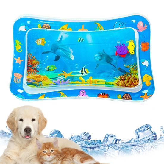 Игровой коврик с датчиком воды, утолщенный охлаждающий коврик для воды, интерактивный сенсорный коврик для воды, многофункциональный детский игровой коврик для кошек и детей