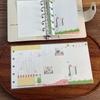M5 Mini Binder Refill Pages Clear PP Cover Photo Album Portable 5-Hole Budget Planner Photocard Holder with Sleeves for School