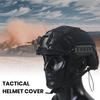 Tactical Helmet Cover with Elastic Strap Waterproof Wear Resistant Fastening Tape Non-reflective Helmet Cover Military Accessories