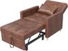 Кресло-кровать 3-в-1, трансформируемое, 175 см, регулируемое, односпальное, с боковым карманом, выкатное, Коричневое