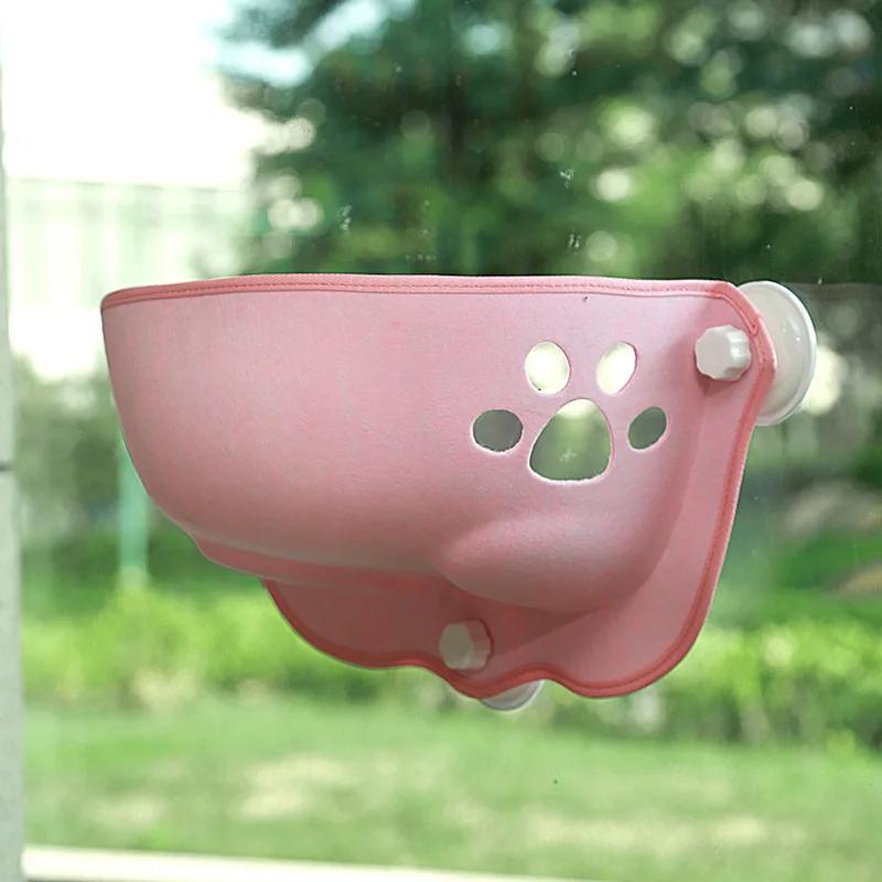 Гамак для кошек на окно с прочными присосками, подвесная лежанка для питомца, котенка, для сна, для хранения, теплая клетка для хорька, полка для кошки, сиденье, кровати, полумесяц, кошачье гнездо