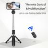 27,5-дюймовая селфи-палка 3-в-1, настольный штатив, стабилизатор подвеса с 6-секционной телескопической штангой с