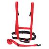 Kids Ski Safety Strap Nylon Plastic Adjustable Ski Training Belt for Cycling Fall Prevention Training Red