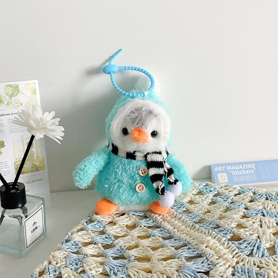 Winter Penguin Plush Keychain Stuffed Doll Cartoon Toy For Bag Gifts Decoration