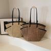 Large Capacity Straw Shoulder Bags Simple Versatile Braid Zipper Mother and Baby Bags for Women  High Quality Casual Tote