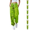 Women's Fashion Christmas Loose Drawstring Waist Solid Color Casual Sweatpants Pants