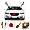 Car Christmas Decorations, Reindeer Antlers for Car 3Pcs Auto Antlers and Nose for Vehicle Christmas Decorations