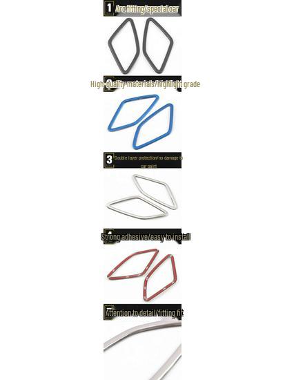 Декорация кольца динамика стойки А и треугольной накладки динамика Karoq