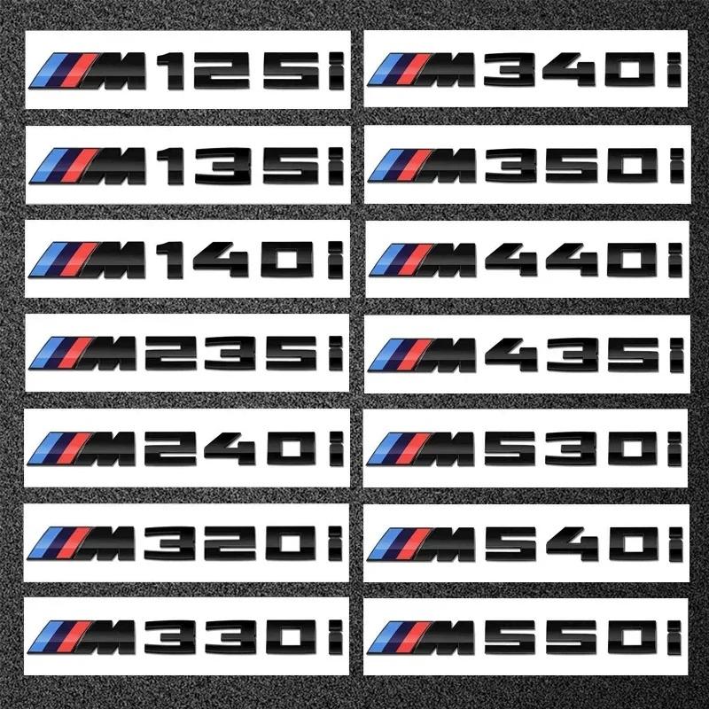 3D ABS Car M Logo Sticker Rear Trunk Emblem Badge for BMW M125i M135i M140i M235i M240i M320i M330i M340i M350i M440i - ABS Mate IJ1