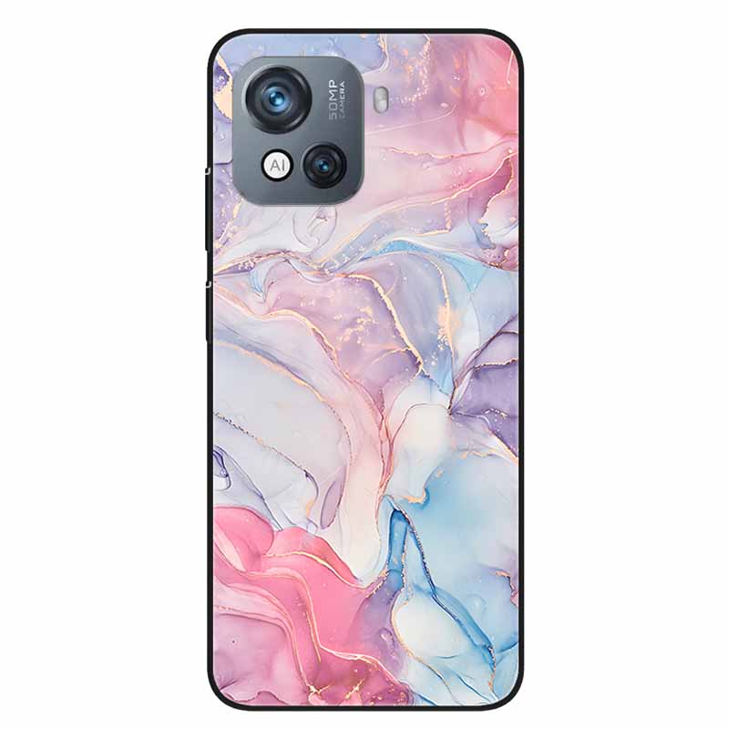 For Blackview Oscal C80 Case C 80 Marble Printing TPU Silicon Soft Phone Covers for Oscal C80 OscalC80 Back Cases Black Shells