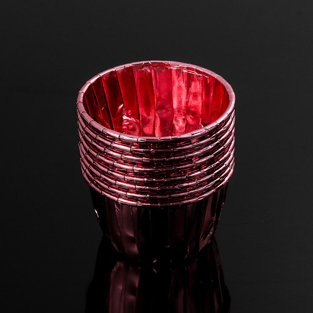 Золотые Серебряные Бумажные Формочки для Кексов, Покрытые Металлизированной Бумагой, Бумажные Стаканчики для Кексов, Обертки для Капкейков, Форма для Выпечки, Гофрированные Формочки для Маффинов