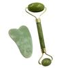 2Pcs Faux Jade Double Head Face Roller Slimming Massager Scraping Plate Beauty Tool