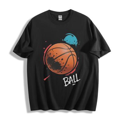 Баскетбольная футболка с граффити и брызгами ''BALL''