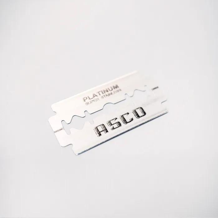 Лезвия для бритвы Asco Platinum, 20 штук (100 отсчет)