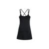 Under Armour UA Meridian Solid Color Midi Slim Fit Sleeveless Dress Women Dresses Black 1383666-001