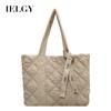 Work Casual Down Bag Women's Shoulder Bag, Diamond Tote Bag, Large-capacity Bag Student Class Bag