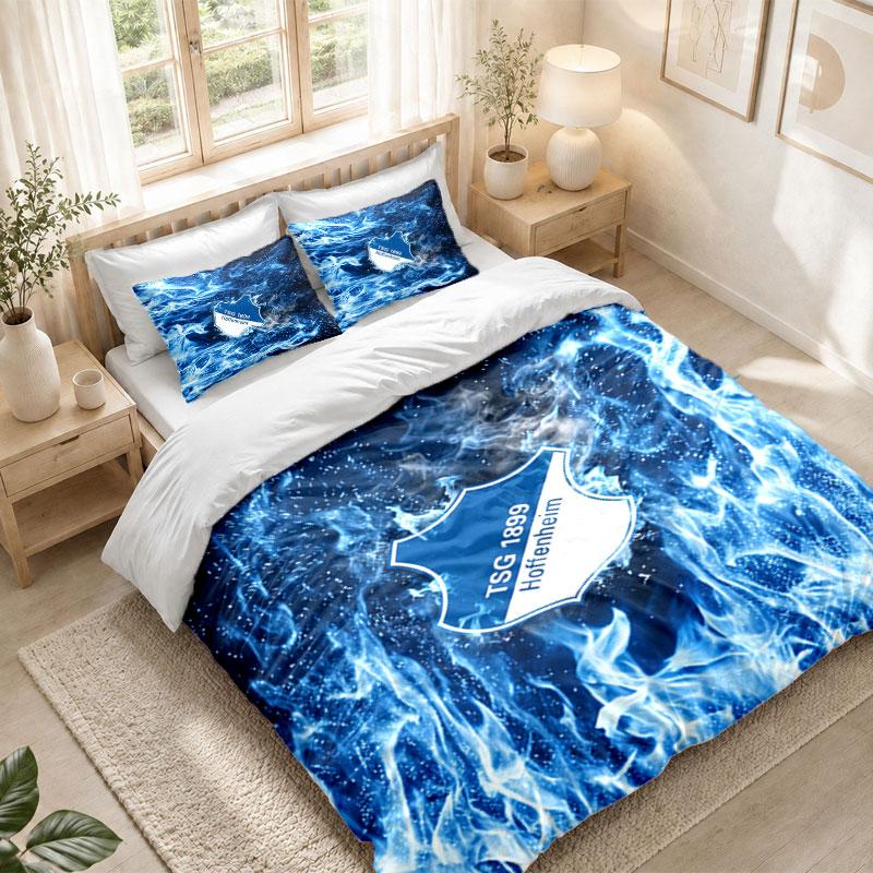 Bedding Set 1 Duvet Cover 2 Pillowcases TSG Hoffenheim FC Print Bedroom Home Decoration