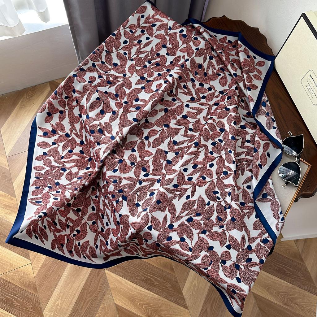 High-quality Luxurious Silk Scarves Headband Scarfs Neck Scarf For Women Chain Silk Scarf Women's Decorative Shawl