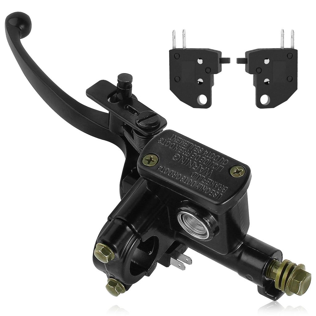 QAZAKY 7/8 "левый руль, гидравлический главный тормозной цилиндр, насос рычага для ATV 125cc 150c 200cc 250cc GY6 22 мм Taotao Kazuma Sunl Roketa