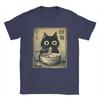 Kawaii RaUnisex Cat Retro Japanese Noodles Artwork Unisex T Shirt  Vintage Tee Shirt Short Sleeve O Neck TShirt Cotton Gift Idea Tops