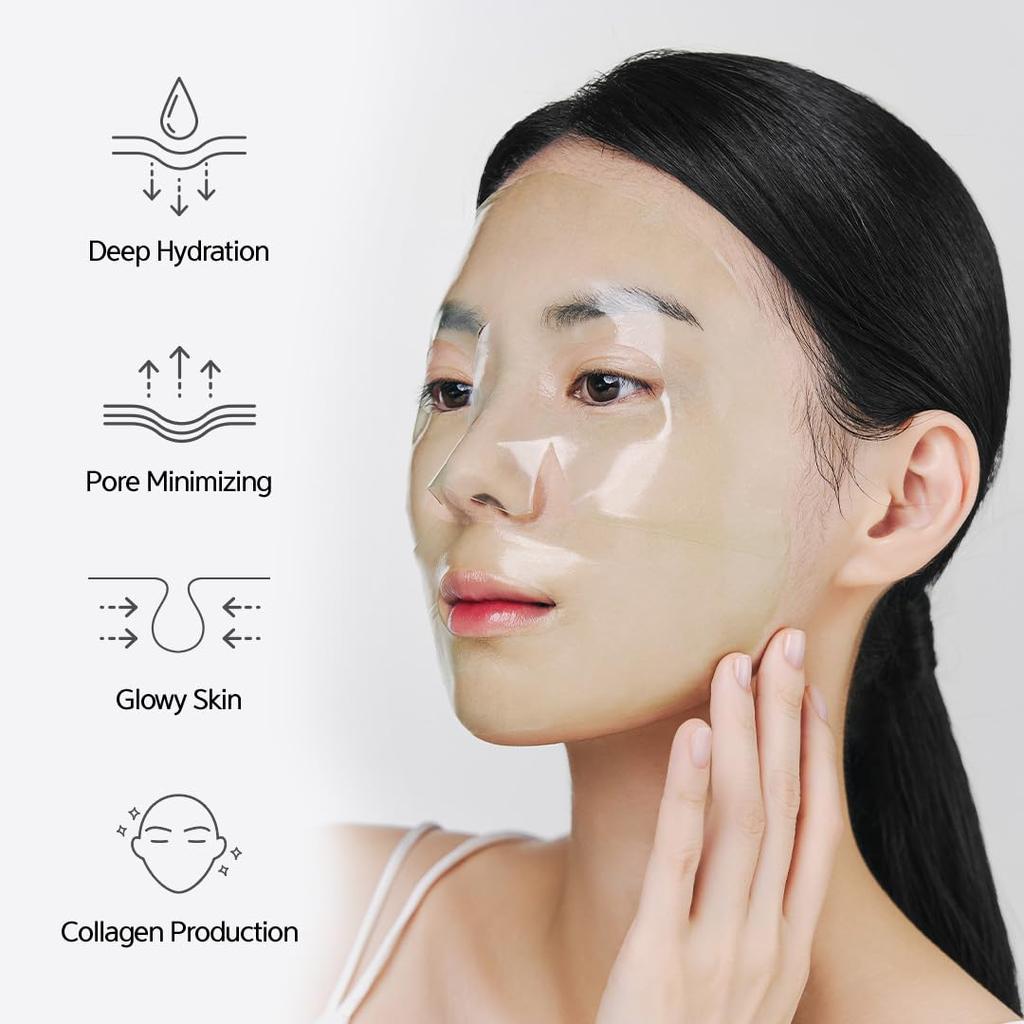 NACIFIC Green Tea Collagen Gel Mask 4EA Soothing, Hydration, Pore Minimizing