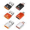 Премиальный металлический преобразователь OTG с разъемом USB Type-C (Female) на USB (Male) для устройств Type-C с мгновенной настройкой, высокоскоростной передачей данных и зарядкой