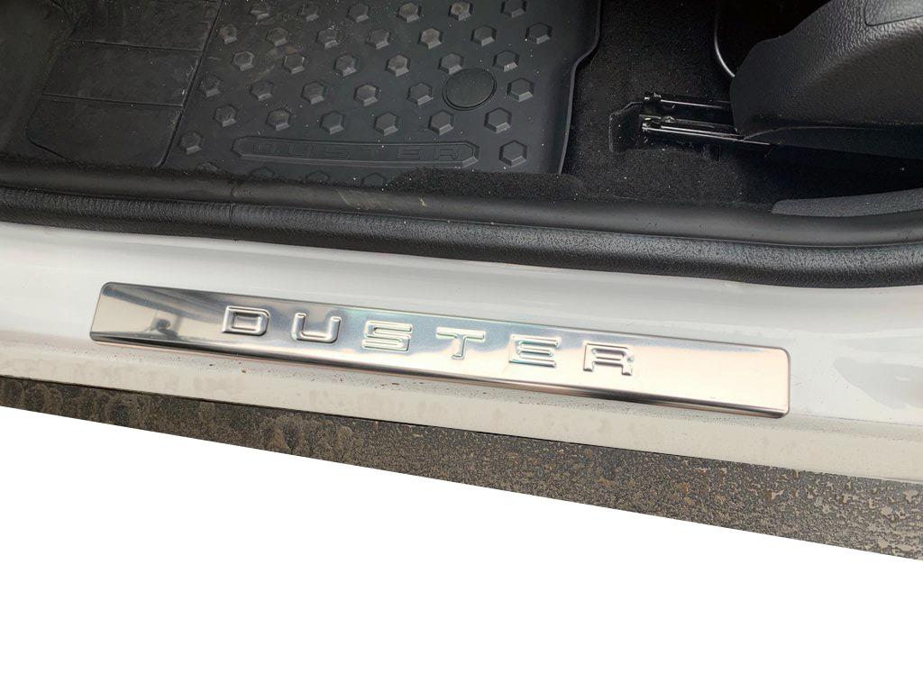 Накладки на пороги OmsaLine (4 шт, нерж.) для Renault Duster 2008-2017 гг